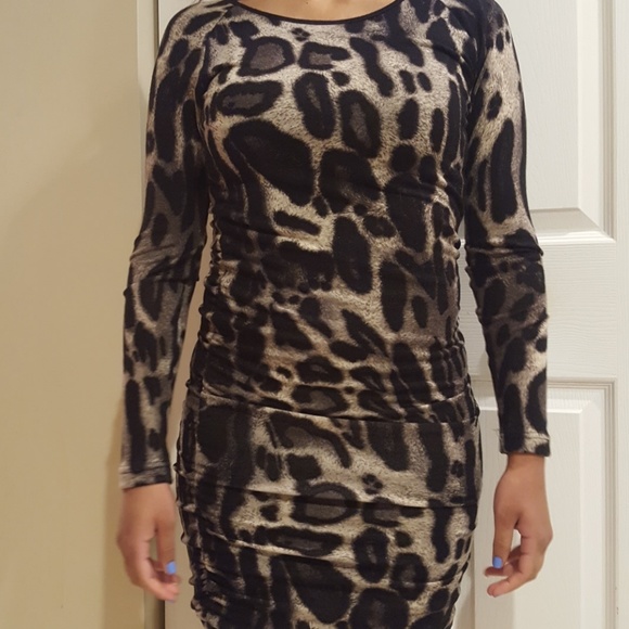 Karina Grimaldi Dresses & Skirts - Karina Grimaldi leopard dress